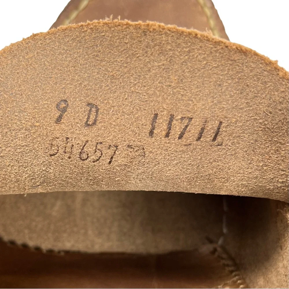 Allen Edmonds Men 9D Maritime Brown‎ Leather Slip On Boat Shoes